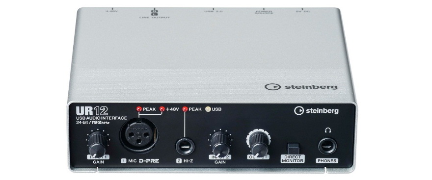 兼容iPad/Mac/PC，实现高品质录音的Steinberg USB音频接口UR12发布