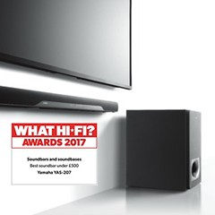 获奖信息：腾博官网搭载DTS Virtual:X?技术的新款回音壁YAS-207 荣获What Hi-Fi?五星好评